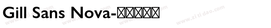 Gill Sans Nova字体转换